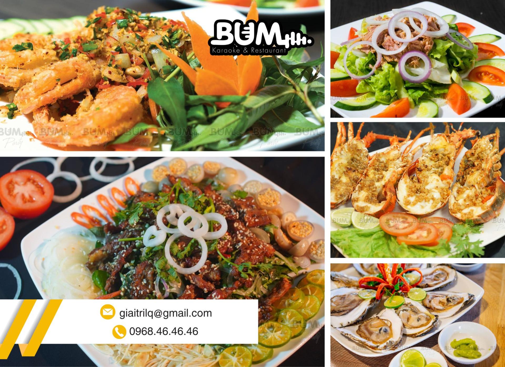 Trải nghiệm món ăn đẳng cấp tại nhà hàng karaoke BUM